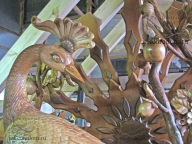Птица Счастья - фрагмент резной скульптуры из Кедра